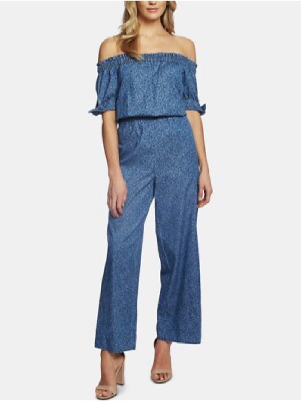 CeCe Off-Shoulder Denim Women's Jumpsuit